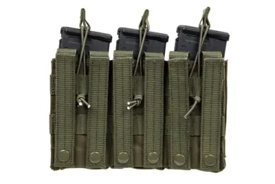 asgbox.pl - Potrójna ładownica typu Open na magazynki M4/M16 Specna Arms Oliwkowa