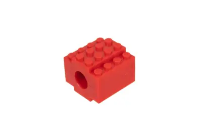 asgbox.pl - Nakrętka na gwint 14mm CCW Klocki - Czerwony