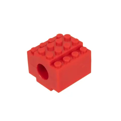 asgbox.pl - Nakrętka na gwint 14mm CCW Klocki - Czerwony