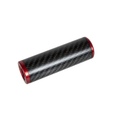 asgbox.pl - Karbonowy tłumik dźwięku 30x100mm - Czerwony