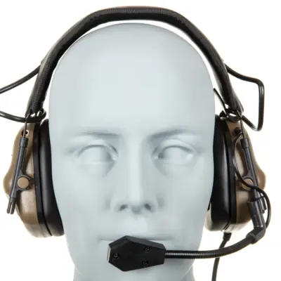 asgbox.pl - Taktyczny zestaw słuchawkowy Wosport HD-08 Gen. 5 Tan
