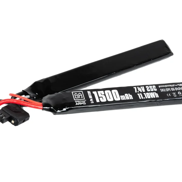asgbox.pl - Akumulator Li-Po Specna Arms x Gens Ace 1500 mAh 25C 2-modułowy 2S1P 7.4V Tamiya mini G-Tech