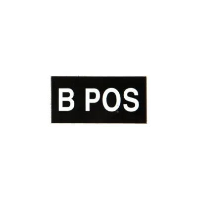 asgbox.pl - Naszywka - Typ Krwi - B POS