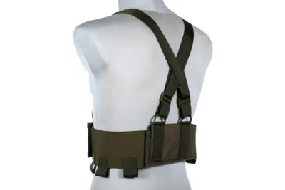 asgbox.pl - Kamizelka Low-Vis typu Chest Rig - Oliwkowy