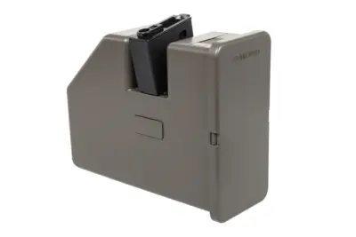 asgbox.pl - Magazynek elektryczny box Krytac do replik Trident LMG na 3500 kulek Oliwkowy