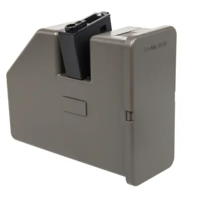 asgbox.pl - Magazynek elektryczny box Krytac do replik Trident LMG na 3500 kulek Oliwkowy