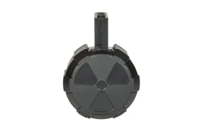 asgbox.pl - Magazynek bębnowy na 2000 kulek do replik M4/M16 - Czarny
