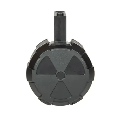 asgbox.pl - Magazynek bębnowy na 2000 kulek do replik M4/M16 - Czarny