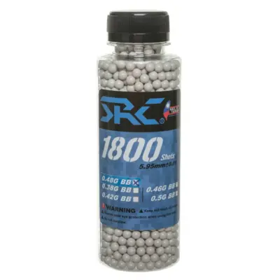 asgbox.pl - Kulki SRC 0.48g butelka 1800 sztuk Białe