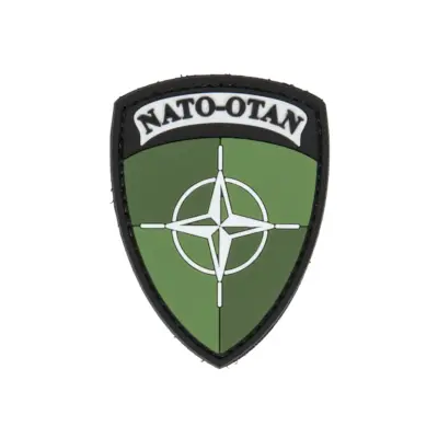 asgbox.pl - Naszywka PVC -  Tarcza NATO - Zielony