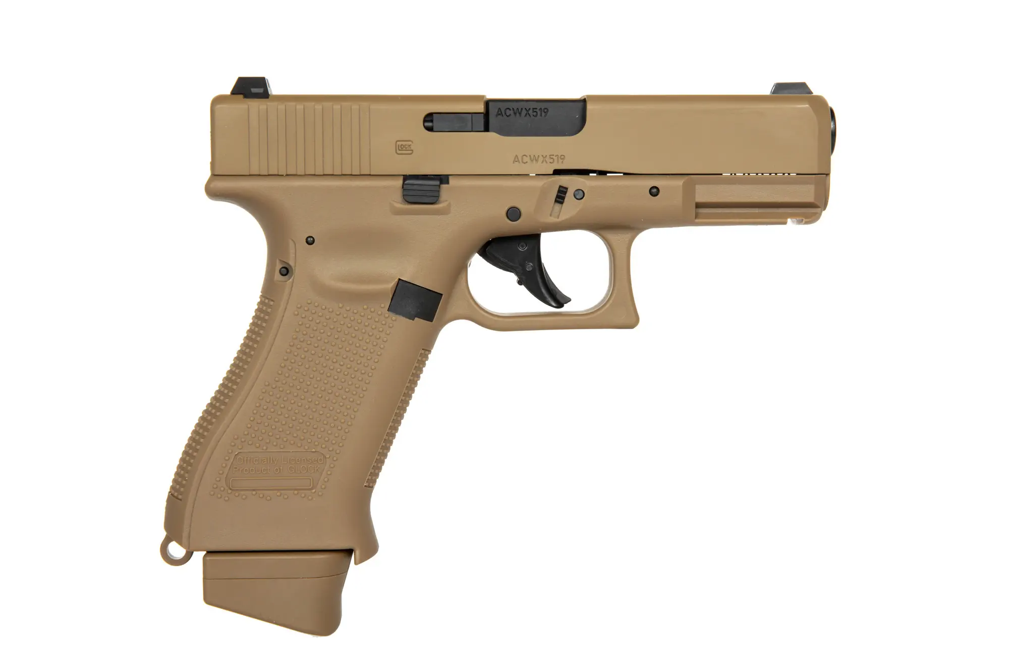 Replika pistoletu GBB Glock 19X CO2 - coyote (OUTLET) OUT-72-038400-00 asgbox.pl asgbox.pl - Replika pistoletu GBB Glock 19X CO2 - coyote (OUTLET)