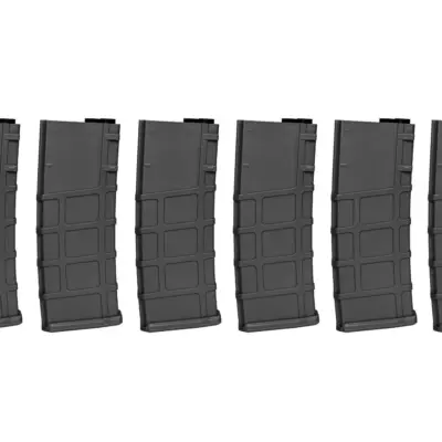 asgbox.pl - Zestaw 6 magazynków Real-cap do replik M4/M16 - Czarny