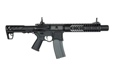 Replika karabinka  SBR8 Seekins Precision 9" z tłumikiem - Czarny - obrazek 2