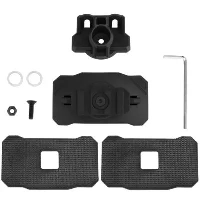 asgbox.pl - Uniwersalny montaż latarki na hełm Wosport Czarny