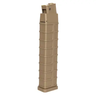asgbox.pl - Magazynek hi-cap 260 kulek do replik pistoletu maszynowego Mod.D - tan