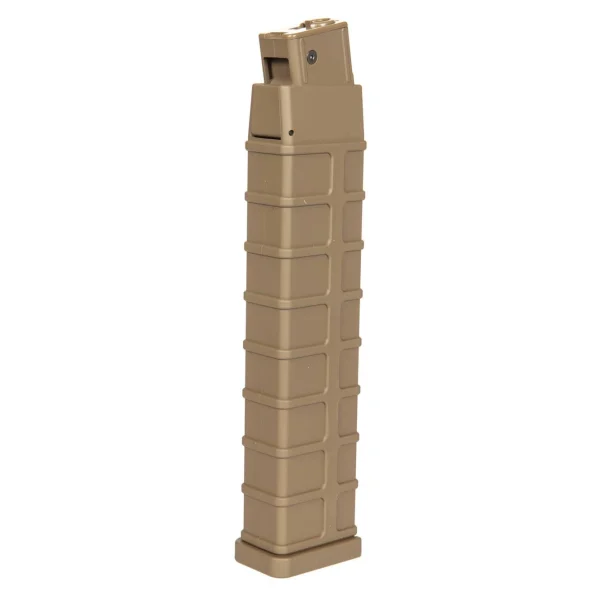asgbox.pl - Magazynek hi-cap 260 kulek do replik pistoletu maszynowego Mod.D - tan