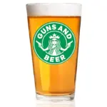 asgbox.pl - Szklanka do piwa - GUNS AND BEER