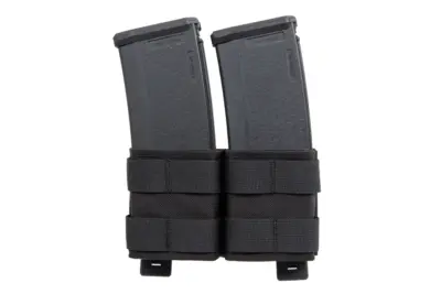 asgbox.pl - Podwójna ładownica otwarta na magazynki 5.56 mm Wosport Czarna