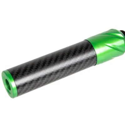 asgbox.pl - Karbonowy tłumik dźwięku DSL2 36x150mm - Zielony