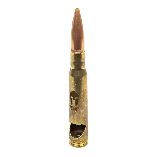 asgbox.pl - Otwieracz do butelek Lucky Shot .50 Cal BMG Molon Labe Złoty