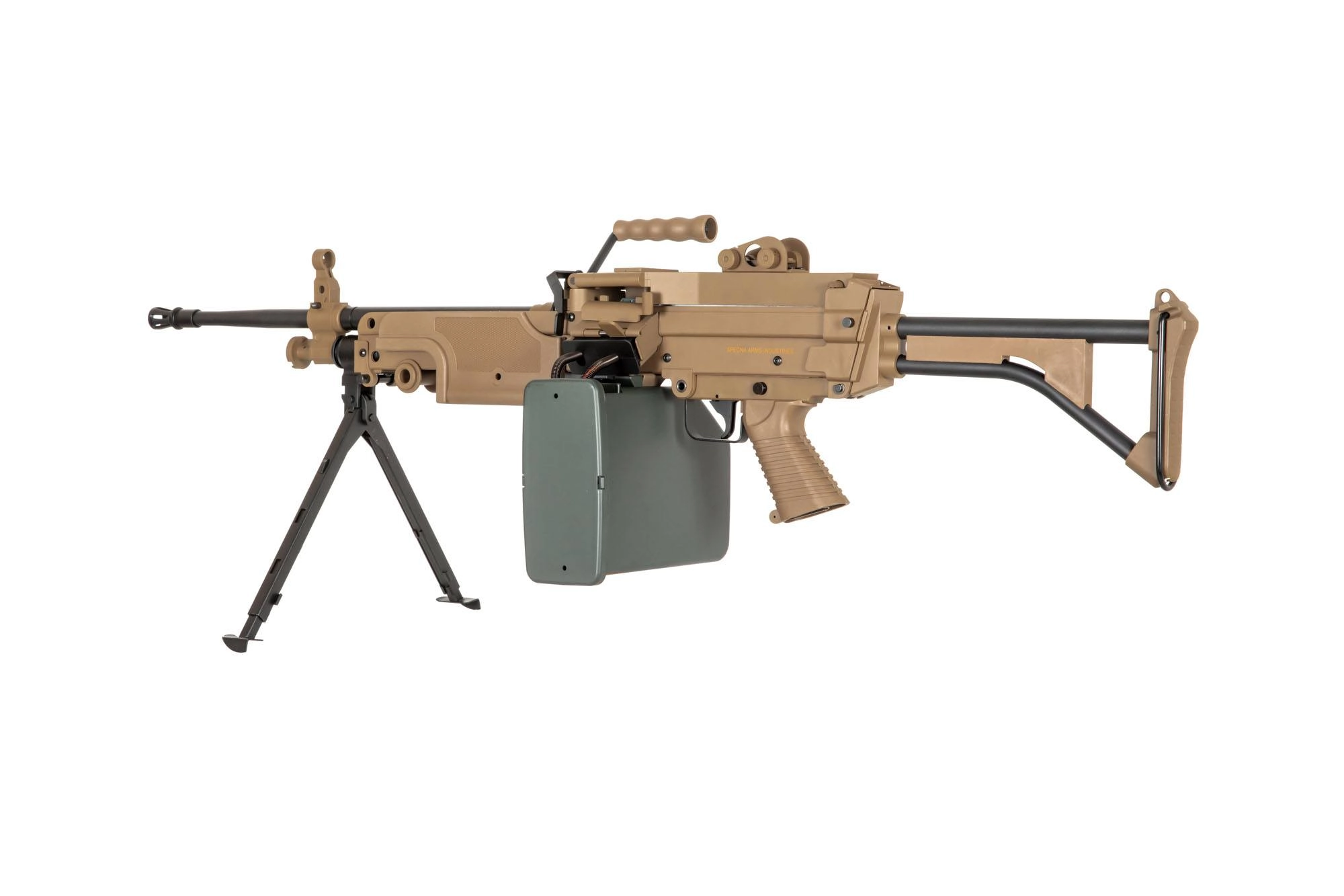 Karabin Maszynowy ASG Specna Arms SA-249 MK1 CORE™ Tan (OUTLET) OUT-72-042721-00 asgbox.pl Karabin Maszynowy ASG Specna Arms SA-249 MK1 CORE™ Tan (OUTLET) - obrazek 3