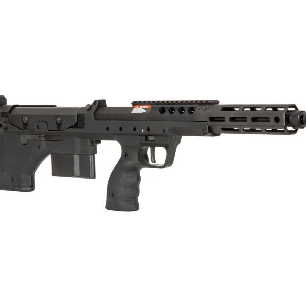 asgbox.pl - Replika karabinu snajperskiego Desert Tech SRS-A2/M2 Covert 16” (leworęczna) - czarna