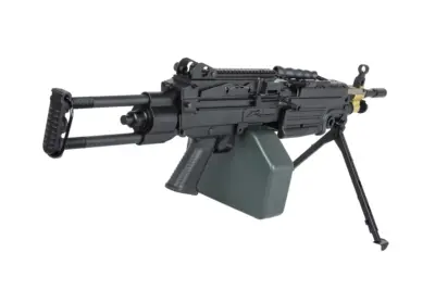 asgbox.pl - Karabin maszynowy ASG A&K Cybergun M249 PARA Czarny (OUTLET)