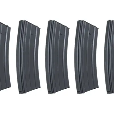 asgbox.pl - Zestaw 5 sztuk metalowych magazynków low-cap 70 kulek Specna Arms Czarny