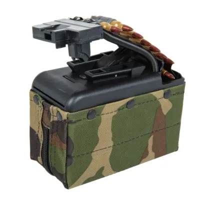 Alternative view of Elektryczny magazynek pudełkowy A&K na 2000 kulek do replik typu M249 z imitacją amunicji Woodland
