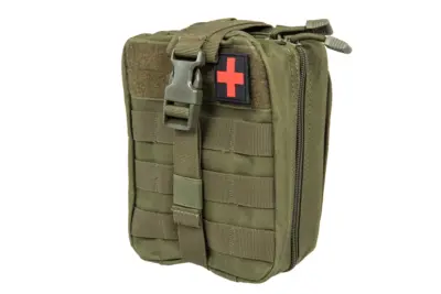 asgbox.pl - Apteczka zrywana Molle z naszywką Medyk GFC Tactical Oliwkowa