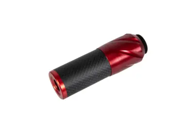 asgbox.pl - Karbonowy tłumik dźwięku DSL2 36x100mm - Czerwony