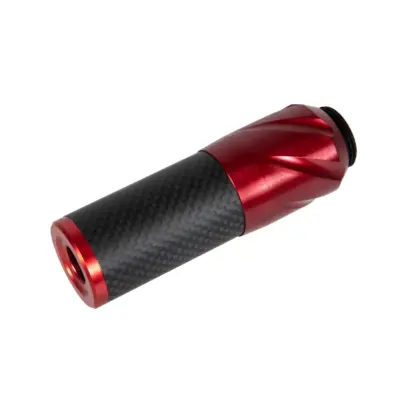 asgbox.pl - Karbonowy tłumik dźwięku DSL2 36x100mm - Czerwony