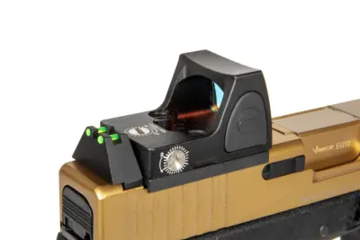 asgbox.pl - EU18 Pistol Replica with BDS Red Dot - Vented Gold