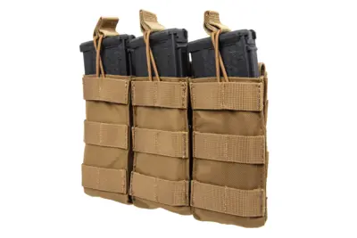 asgbox.pl - Potrójna ładownica typu Open na magazynki  M4/M16 Specna Arms Tan