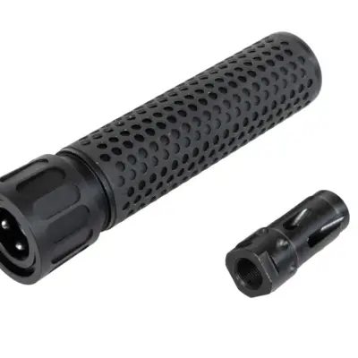 asgbox.pl - Zestaw replika tłumika dźwięku QD z repliką tłumika płomienia Golden Eagle M-614-Set