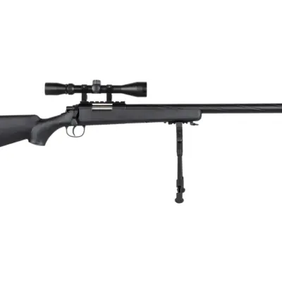 asgbox.pl - Replika karabinu snajperskiego Specna Arms SA-S12 EDGE™ z lunetą i dwójnogiem Czarna