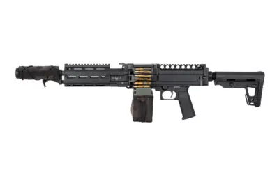 Replika lekkiego karabinu maszynowego AQUILA VII LMG - czarna - obrazek 2