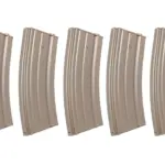 asgbox.pl - Zestaw 5 sztuk metalowych magazynków low-cap 70 kulek Specna Arms Flat Dark Earth
