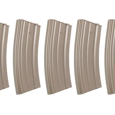 asgbox.pl - Zestaw 5 sztuk metalowych magazynków low-cap 70 kulek Specna Arms Flat Dark Earth