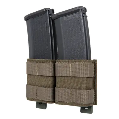 asgbox.pl - Podwójna ładownica otwarta na magazynki 5.56 mm Wosport Ranger Green