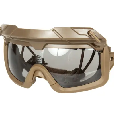 asgbox.pl - Gogle taktyczne 2w1 - Tan / czarny