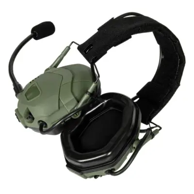 asgbox.pl - Taktyczne słuchawki aktywne Bluetooth HD-16 - Oliwkowe