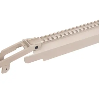 asgbox.pl - Pokrywa zamka na z szyną montażową RIS - B-33 Classic na zawiasie Tan