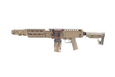 Replika lekkiego karabinu maszynowego AQUILA VII LMG - tan (OUTLET) - obrazek 2