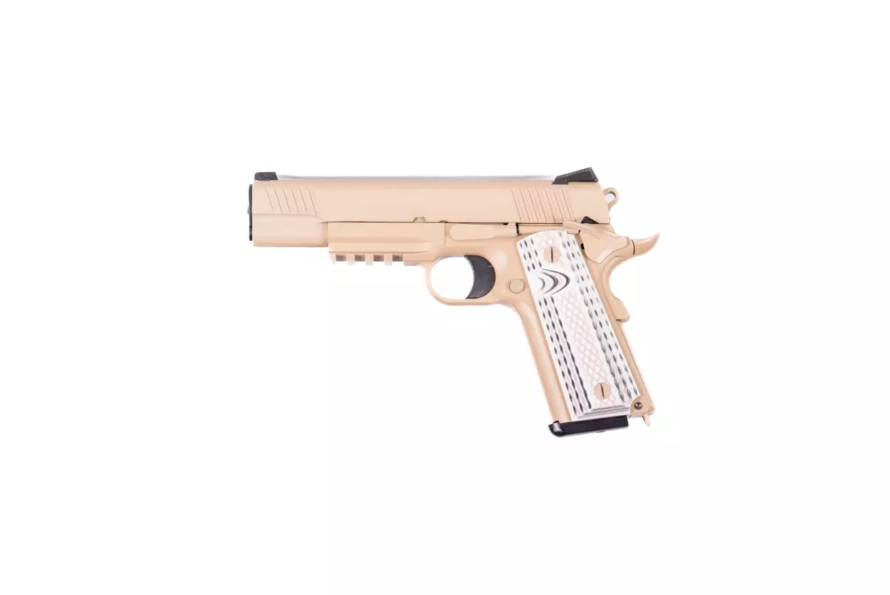 Replika pistoletu 1911 M45A1 - tan (OUTLET) OUT-72-037980-00 asgbox.pl Replika pistoletu 1911 M45A1 - tan (OUTLET) - obrazek 3