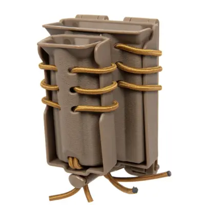 asgbox.pl - Ładownica na 2 magazynki M4/M16 i 9mm Wosport Urban Assault Quick Pull Tan