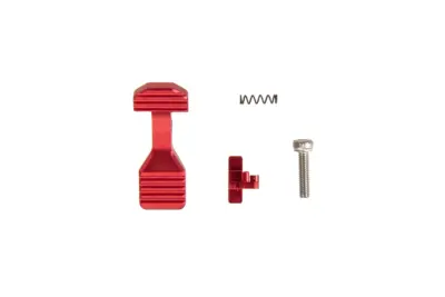 asgbox.pl - Wzmocniony Bolt Catch do replik M4/M16 AEG - Czerwony