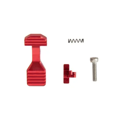 asgbox.pl - Wzmocniony Bolt Catch do replik M4/M16 AEG - Czerwony