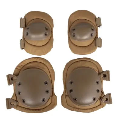 asgbox.pl - Zestaw ochraniaczy na kolana i łokcie Wosport PA-07 Tan