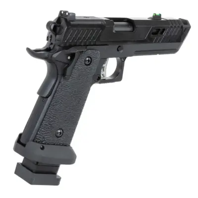 asgbox.pl - Pistolet ASG SRC Dark Viper DUAL POWER z magazynkiem green gas Czarny